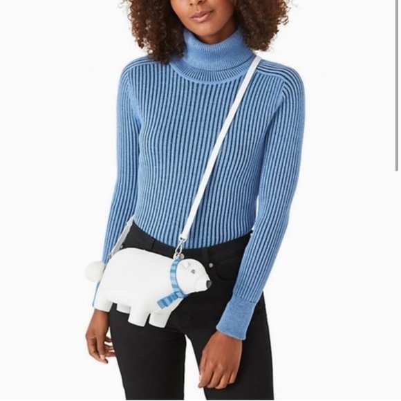 kate spade Handbags - NWT! Kate Spade Arctic Friends Polar Bear Crossbody Leather Bag